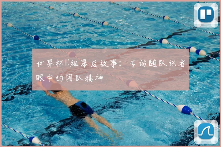 世界杯E组幕后故事:专访随队记者眼中的团队精神