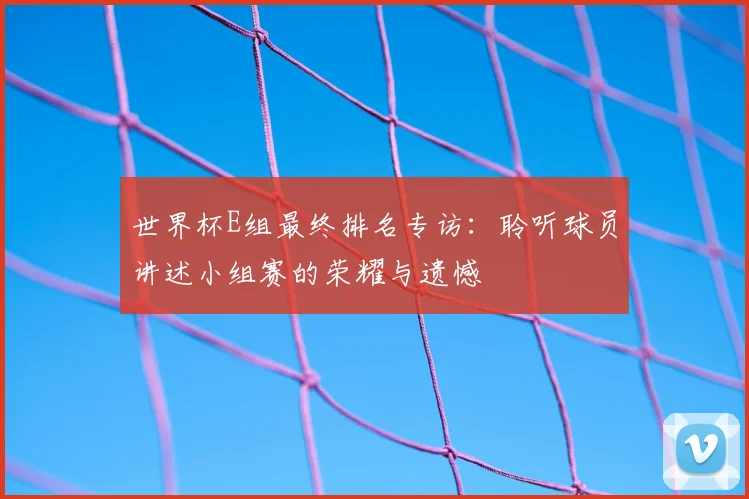 世界杯E组最终排名专访:聆听球员讲述小组赛的荣耀与遗憾